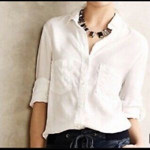 Cloth & Stone white button down blouse